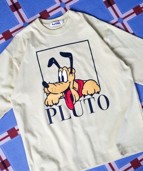 ATELANE(アテレーン)の「Disney ミッキーマウス プリントBIGTEE ミッキーマウス/ミニーマウス/ドナルド/プルート 半袖(Tシャツ/カットソー・メンズ・ブラック系1/ブラック系3/ホワイト系3/ホワイト系5/グリーン/ピンク/グレー/ベージュ/ホワイト系1/カーキ/ホワイト系2/サックスブルー/ブラック系5/ブラック系2/ブラック系4/ホワイト/ホワイト系4/イエロー・M/L)」の17枚目の写真