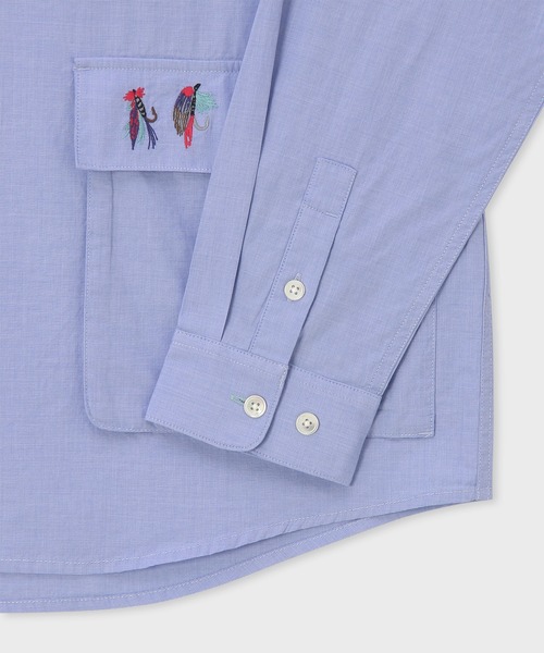 Paul Smith（ポールスミス）の「Paul Smith Loves Barbour "Lure" カジュアルシャツ / 163704 MSH5782（シャツ/ブラウス・メンズ・サックスブルー・MEDIUM/SMALL/LARGE）」の7枚目の写真