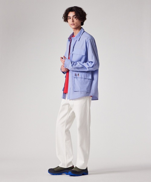 Paul Smith（ポールスミス）の「Paul Smith Loves Barbour "Lure" カジュアルシャツ / 163704 MSH5782（シャツ/ブラウス・メンズ・サックスブルー・MEDIUM/SMALL/LARGE）」の2枚目の写真