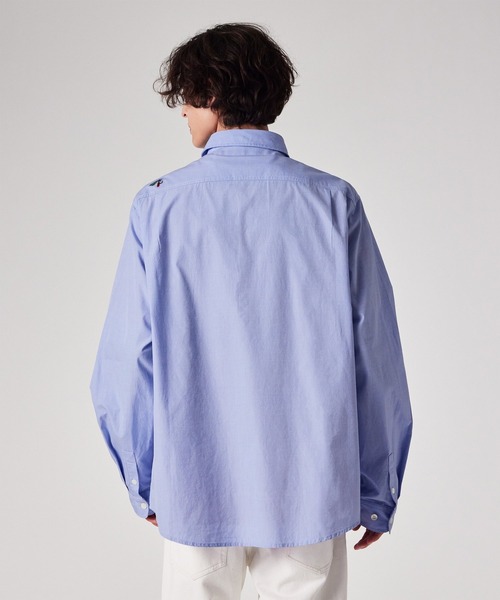 Paul Smith（ポールスミス）の「Paul Smith Loves Barbour "Lure" カジュアルシャツ / 163704 MSH5782（シャツ/ブラウス・メンズ・サックスブルー・MEDIUM/SMALL/LARGE）」の3枚目の写真