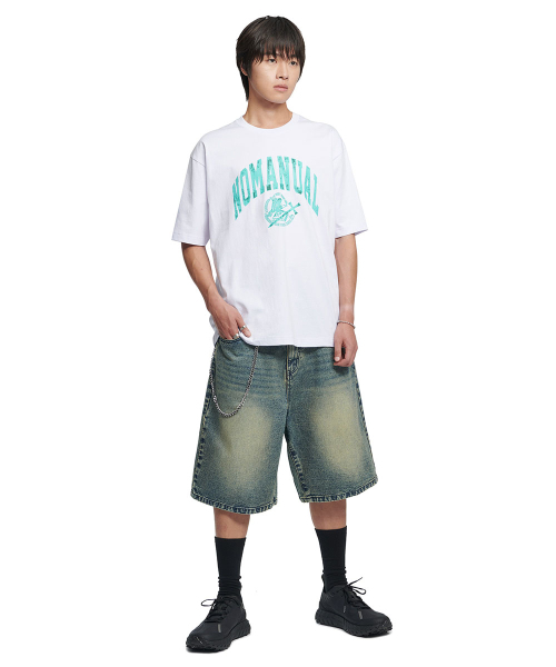 NOMANUAL（NOMANUAL）の「2T ARCH LOGO T-SHIRT - WHITE（Tシャツ/カットソー・レディース・その他・LARGE/MEDIUM/SMALL/X-LARGE）」の3枚目の写真