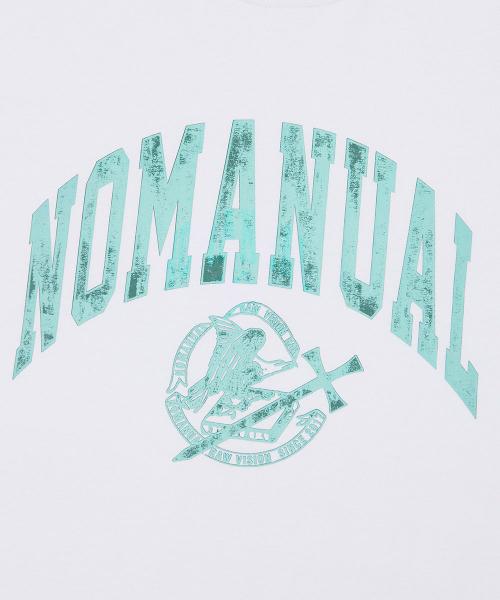 NOMANUAL（NOMANUAL）の「2T ARCH LOGO T-SHIRT - WHITE（Tシャツ/カットソー・レディース・その他・LARGE/MEDIUM/SMALL/X-LARGE）」の4枚目の写真