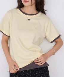 【forksy.】レイヤード クルーネック コンパクトTシャツ 2枚セット / UVカット・汗ジミ防止