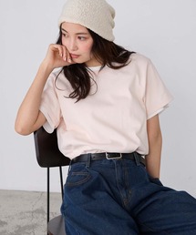 【forksy.】レイヤード クルーネック コンパクトTシャツ 2枚セット / UVカット・汗ジミ防止