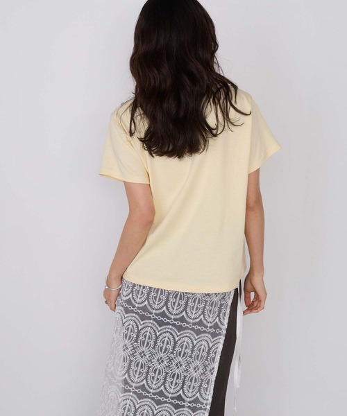 forksy.(フォルクシー)の「【forksy.】レイヤード クルーネック コンパクトTシャツ 2枚セット / UVカット・汗ジミ防止(Tシャツ/カットソー・レディース・イエロー系/ネイビー系/グレー系/ホワイト系/ピンク系・FREE)」の12枚目の写真