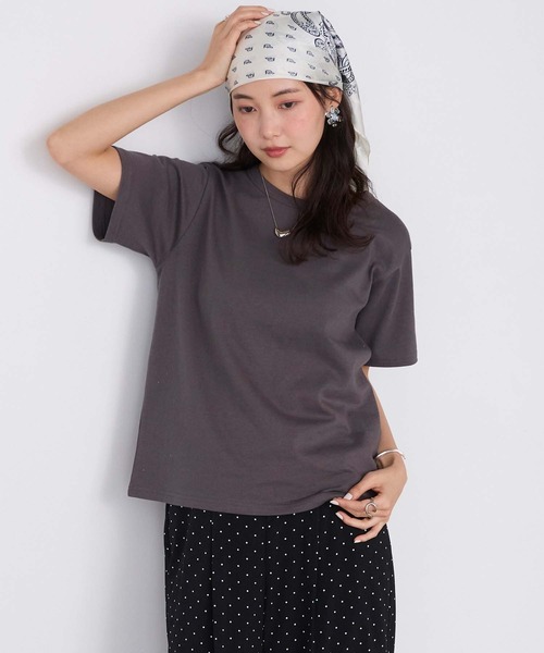 forksy.(フォルクシー)の「【forksy.】レイヤード クルーネック コンパクトTシャツ 2枚セット / UVカット・汗ジミ防止(Tシャツ/カットソー・レディース・イエロー系/ネイビー系/グレー系/ホワイト系/ピンク系・FREE)」の17枚目の写真