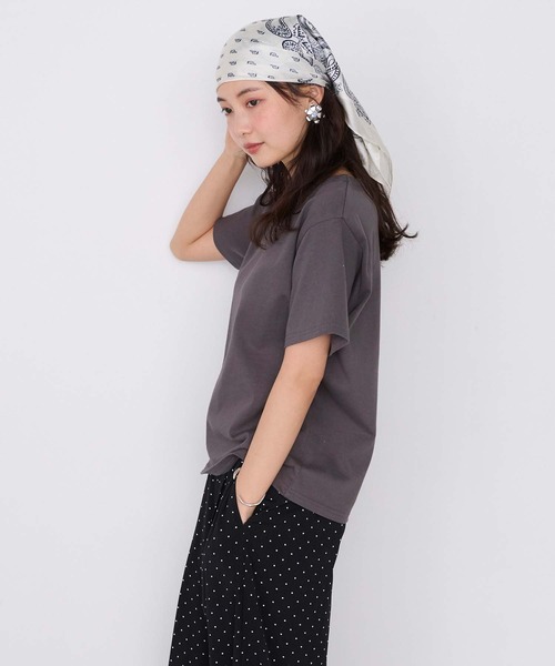 forksy.(フォルクシー)の「【forksy.】レイヤード クルーネック コンパクトTシャツ 2枚セット / UVカット・汗ジミ防止(Tシャツ/カットソー・レディース・イエロー系/ネイビー系/グレー系/ホワイト系/ピンク系・FREE)」の19枚目の写真