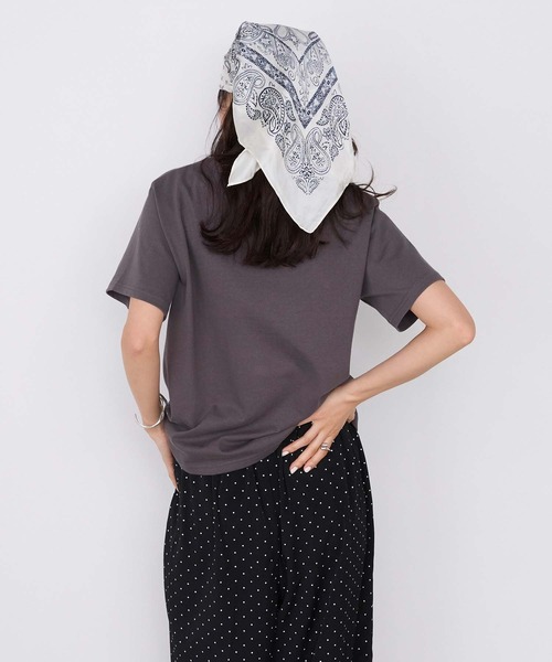 forksy.(フォルクシー)の「【forksy.】レイヤード クルーネック コンパクトTシャツ 2枚セット / UVカット・汗ジミ防止(Tシャツ/カットソー・レディース・イエロー系/ネイビー系/グレー系/ホワイト系/ピンク系・FREE)」の20枚目の写真