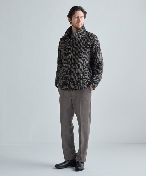MEN'S BIGI(メンズビギ)の「《John Braniganコラボ》スタンドカラーニットブルゾン(ブルゾン・メンズ・ブラック/ブラウン・02/03)」の6枚目の写真