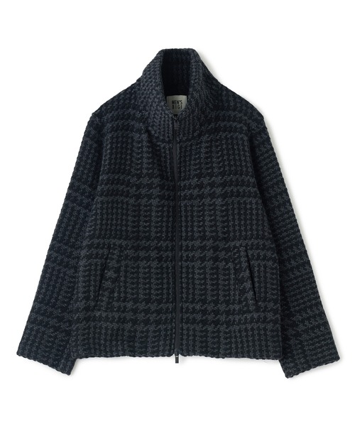 MEN'S BIGI(メンズビギ)の「《John Braniganコラボ》スタンドカラーニットブルゾン(ブルゾン・メンズ・ブラック/ブラウン・02/03)」の9枚目の写真