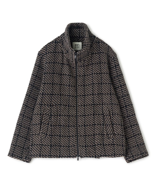 MEN'S BIGI(メンズビギ)の「《John Braniganコラボ》スタンドカラーニットブルゾン(ブルゾン・メンズ・ブラック/ブラウン・02/03)」の8枚目の写真