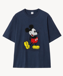 ヴィンテージクラシック _ミッキー_ Tシャツ (ネイビー)