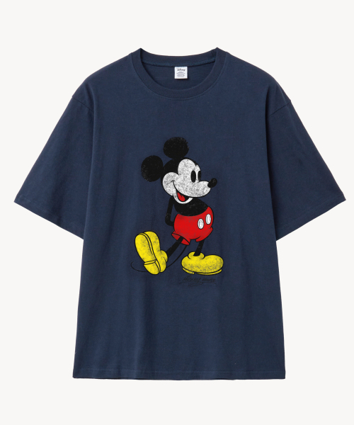 VTWO(ブイツー)の「ヴィンテージクラシック _ミッキー_ Tシャツ (ネイビー)(Tシャツ/カットソー・レディース・その他・MEDIUM/LARGE)」の1枚目の写真