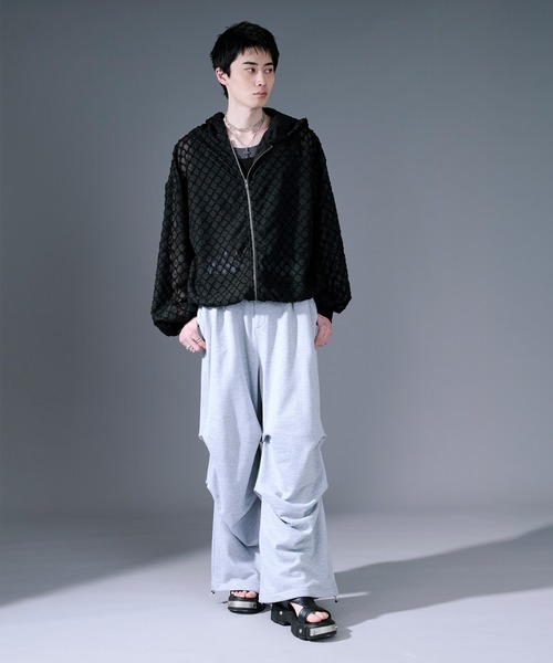 Ellno Loset（エルノロゼット）の「ハイショクレイヤードタンクトップ（タンクトップ・メンズ・ブルーグレー/ブラック・SMALL/LARGE/MEDIUM）」の20枚目の写真