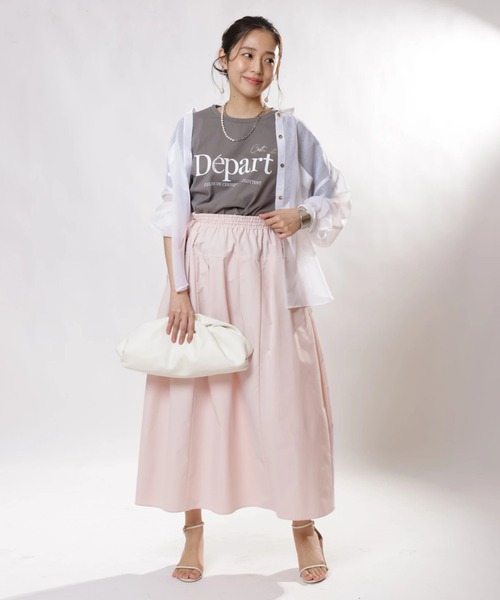 JUSGLITTY（ジャスグリッティー）の「ロゴＴシャツ（Tシャツ/カットソー・レディース・チャコールグレー/ホワイト・2）」の15枚目の写真