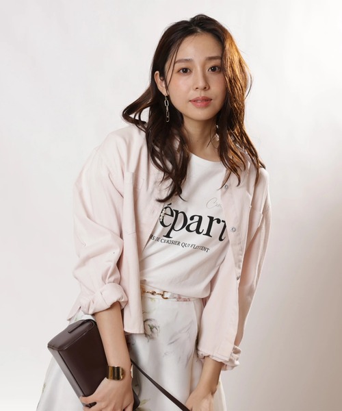 ★新品★ジャスグリッティー　ゆるTシャツ ゆるカットソー　ホワイト 首ゆる、肩おちのゆったりリラックス大人Tシャツ_ホワイト | JUNKAPPLE