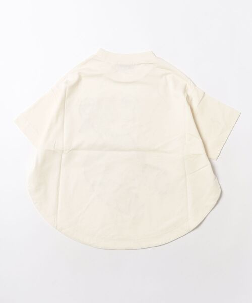 unica（ユニカ）の「もじもじベアーTシャツ（Tシャツ/カットソー・キッズ・チャコール/オフホワイト/ブルー・M/L/XL/S）」の4枚目の写真