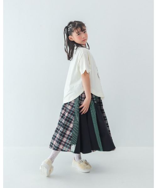 unica（ユニカ）の「もじもじベアーTシャツ（Tシャツ/カットソー・キッズ・チャコール/オフホワイト/ブルー・M/L/XL/S）」の7枚目の写真