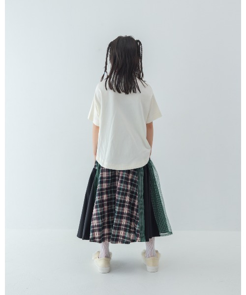 unica（ユニカ）の「もじもじベアーTシャツ（Tシャツ/カットソー・キッズ・チャコール/オフホワイト/ブルー・M/L/XL/S）」の8枚目の写真