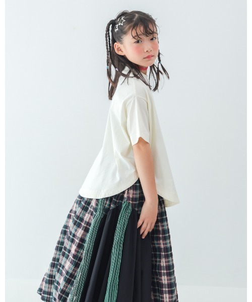 unica（ユニカ）の「もじもじベアーTシャツ（Tシャツ/カットソー・キッズ・チャコール/オフホワイト/ブルー・M/L/XL/S）」の9枚目の写真
