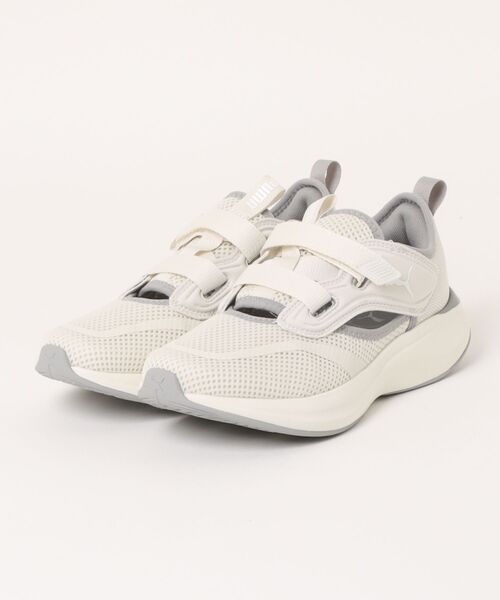 PUMA(プーマ)の「PUMA プーマ SOFTRIDE MOVE ON R JF レディースサンダルスニーカー ウォーキング(ソフトライド ムーブオンラクJF)(スニーカー・レディース・ブラック/アイボリー/ライトグレー・23.0cm/25.5cm/24.5cm/23.5cm/22.5cm/25.0cm/24.0cm)」の3枚目の写真
