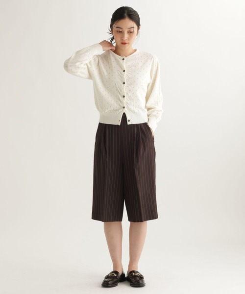 studio CLIP（スタディオクリップ）の「【daily CLIP】アイレットギャザーカーディガン（カーディガン/ボレロ・レディース・ピンク/ホワイト/ネイビー・FREE）」の7枚目の写真