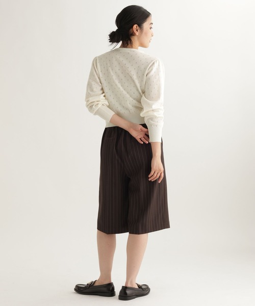 studio CLIP（スタディオクリップ）の「【daily CLIP】アイレットギャザーカーディガン（カーディガン/ボレロ・レディース・ピンク/ホワイト/ネイビー・FREE）」の9枚目の写真