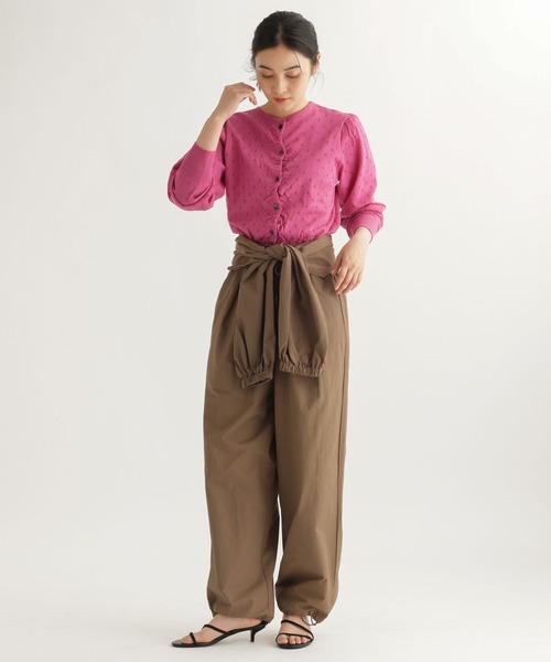 studio CLIP（スタディオクリップ）の「【daily CLIP】アイレットギャザーカーディガン（カーディガン/ボレロ・レディース・ピンク/ホワイト/ネイビー・FREE）」の18枚目の写真