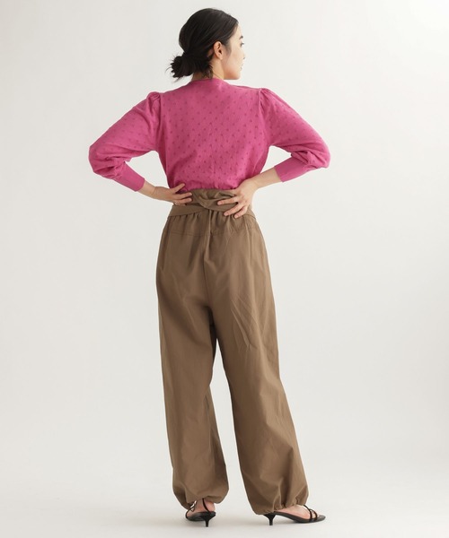 studio CLIP（スタディオクリップ）の「【daily CLIP】アイレットギャザーカーディガン（カーディガン/ボレロ・レディース・ピンク/ホワイト/ネイビー・FREE）」の20枚目の写真