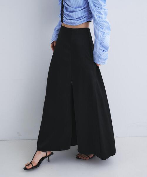 CODE A(コードエー)の「satin slit flare skirt(スカート・レディース・ホワイト/ブラック/ライトグレー・36/38)」の7枚目の写真