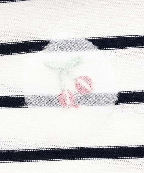 sense of wonder（センスオブワンダー）の「チェリー刺しゅう半袖Tシャツ（Tシャツ/カットソー・キッズ・ネイビー/ラベンダー/オフホワイト/ピンク・110cm/100cm/90cm/80ｃｍ/130cm/120cm）」の11枚目の写真