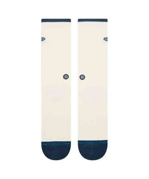 STANCE(スタンス)の「STANCE/スタンス ソックス クルー丈 BLURRED CREW A556A26BLU(ソックス/靴下・メンズ・ホワイト×ネイビー・L)」の2枚目の写真