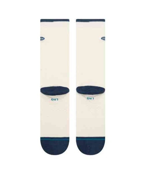 STANCE(スタンス)の「STANCE/スタンス ソックス クルー丈 BLURRED CREW A556A26BLU(ソックス/靴下・メンズ・ホワイト×ネイビー・L)」の3枚目の写真