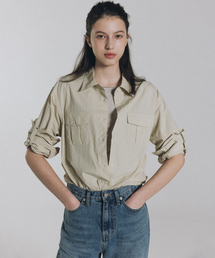Foin pocket shirt (beige)