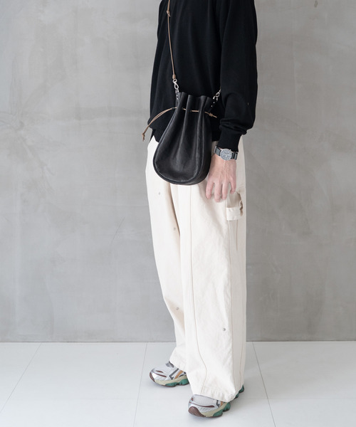 Senti(センティ)の「SENTI センティ / Dyneema Leather MEDICINE BAG L / 超軽量ダイニーマレザー メディスンバッグ L / 3041(ショルダーバッグ・メンズ・ブラック系その他/ブラック・FREE)」の20枚目の写真