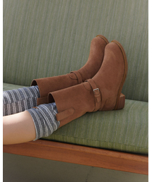 TAGTRAUME（タクトロイメ）の「ダンスベルトハーフブーツ2-WAY - サンドスエード（ブーツ）」