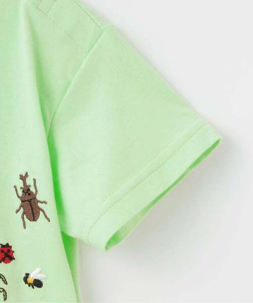 kladskap（クレードスコープ）の「【人気商品再入荷】【直営店で取り扱い無し】ポケットから昆虫半袖Tシャツ（Tシャツ/カットソー・キッズ・クリーム/ライトグリーン・130cm/120cm/100cm/110cm/90cm）」の6枚目の写真