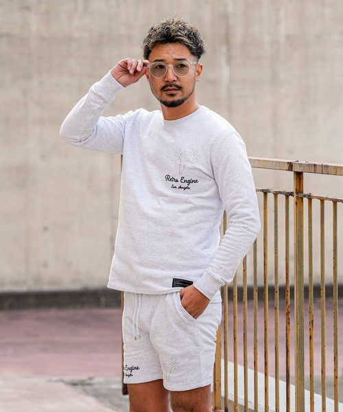 adamsJUGGLER(アダムスジャグラー)の「RTEGパームスパークルロンティー(Tシャツ/カットソー・メンズ・グレー/ブラック・XL/L/M/S)」の2枚目の写真