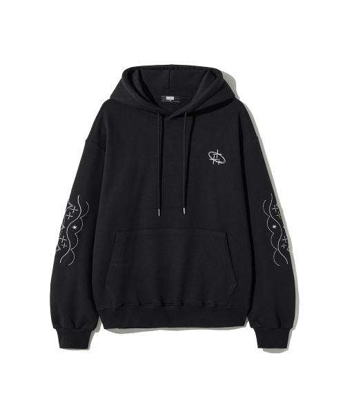 GAKKAI UNIONS(ガッカイユニオンズ)の「スターロイト刺繍フードティー ブラック(パーカー・レディース・その他・SMALL/MEDIUM/LARGE/X-LARGE)」の7枚目の写真