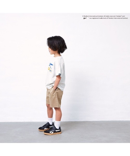 Fluffy BROTHERS(フラッフィーブラザーズ)の「【Reebok】プリントTシャツ(Tシャツ/カットソー・キッズ・ブラウン/オートミール・140cm/150cm/100cm/110cm/120cm/130cm)」の4枚目の写真