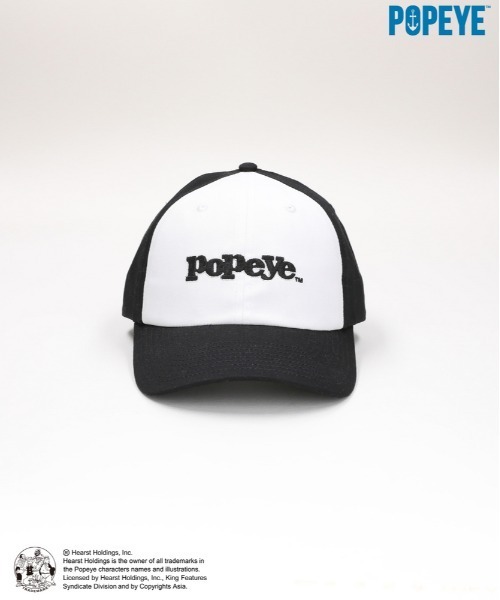 Right-on(ライトオン)の「Other(ソノタ)【POPYE】ロゴ刺繍キャップ(キャップ・メンズ・ブラック/オフホワイト・フリー)」の4枚目の写真