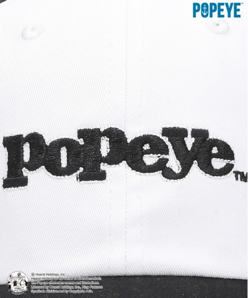 Right-on(ライトオン)の「Other(ソノタ)【POPYE】ロゴ刺繍キャップ(キャップ・メンズ・ブラック/オフホワイト・フリー)」の8枚目の写真
