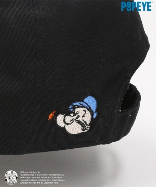 Right-on(ライトオン)の「Other(ソノタ)【POPYE】ロゴ刺繍キャップ(キャップ・メンズ・ブラック/オフホワイト・フリー)」の9枚目の写真