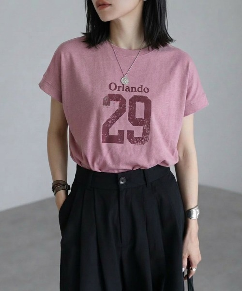 BELLUNA(ベルーナ)の「【接触冷感 UV対策 アンチピリング】ひんやリッチコットンドルマン綿100Tシャツ(Tシャツ/カットソー・レディース・オフホワイト/杢グレー/ピンク/ブラック/カーキ/チャコール・X-LARGE/LARGE/MEDIUM)」の6枚目の写真