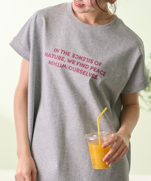 BELLUNA(ベルーナ)の「【接触冷感 UV対策 アンチピリング】ひんやリッチコットンドルマン綿100Tシャツ(Tシャツ/カットソー・レディース・オフホワイト/杢グレー/ピンク/ブラック/カーキ/チャコール・X-LARGE/LARGE/MEDIUM)」の11枚目の写真