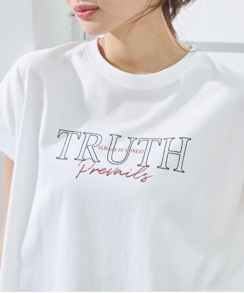 BELLUNA(ベルーナ)の「【接触冷感 UV対策 アンチピリング】ひんやリッチコットンドルマン綿100Tシャツ(Tシャツ/カットソー・レディース・オフホワイト/杢グレー/ピンク/ブラック/カーキ/チャコール・X-LARGE/LARGE/MEDIUM)」の14枚目の写真