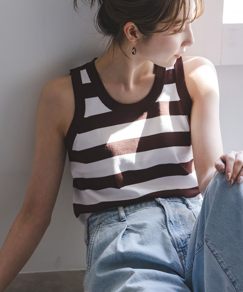 Noble（ノーブル）の「18G CO/PL タンク（タンクトップ・レディース・ブラウン/ブルー/その他4・FREE）」の3枚目の写真