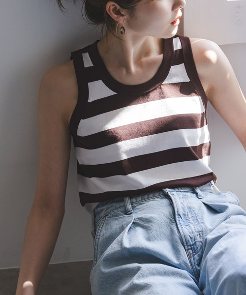 Noble（ノーブル）の「18G CO/PL タンク（タンクトップ・レディース・ブラウン/ブルー/その他4・FREE）」の15枚目の写真