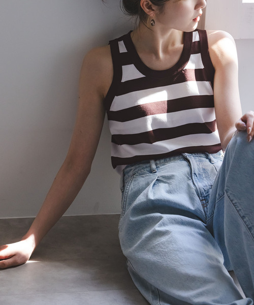 Noble（ノーブル）の「18G CO/PL タンク（タンクトップ・レディース・ブラウン/ブルー/その他4・FREE）」の16枚目の写真