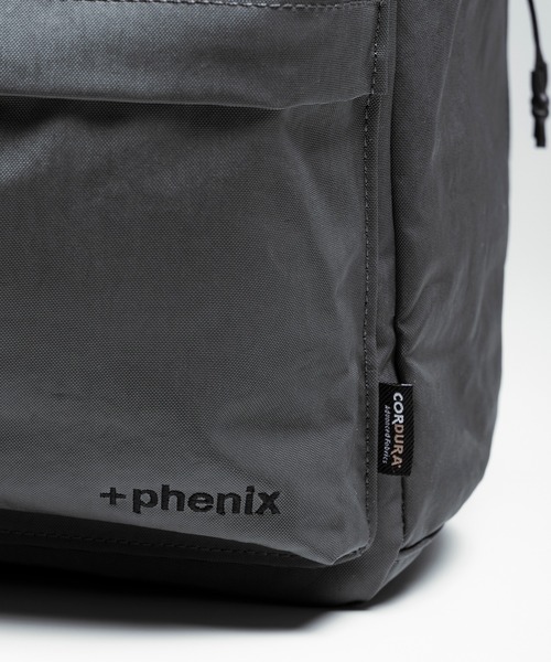 +phenix(プラスフェニックス)の「+phenix(プラスフェニックス)SWIFT BACKPACK / スウィフト バックパック(バックパック/リュック・メンズ・グレー/ブラック・ONE SIZE)」の9枚目の写真